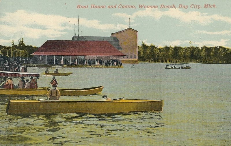 Wenona Park Dance Pavillion - Vintage Postcard